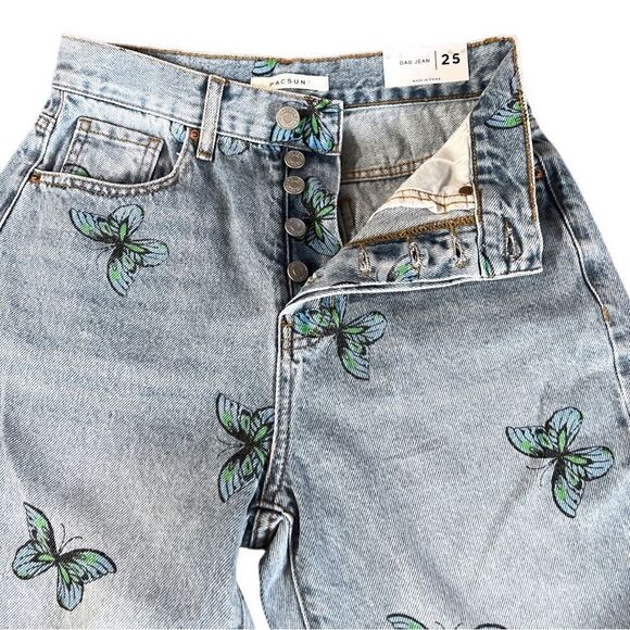 NWT PacSun ECO Butterfly 🦋 Print Dad Jeans - Picture 5 of 8